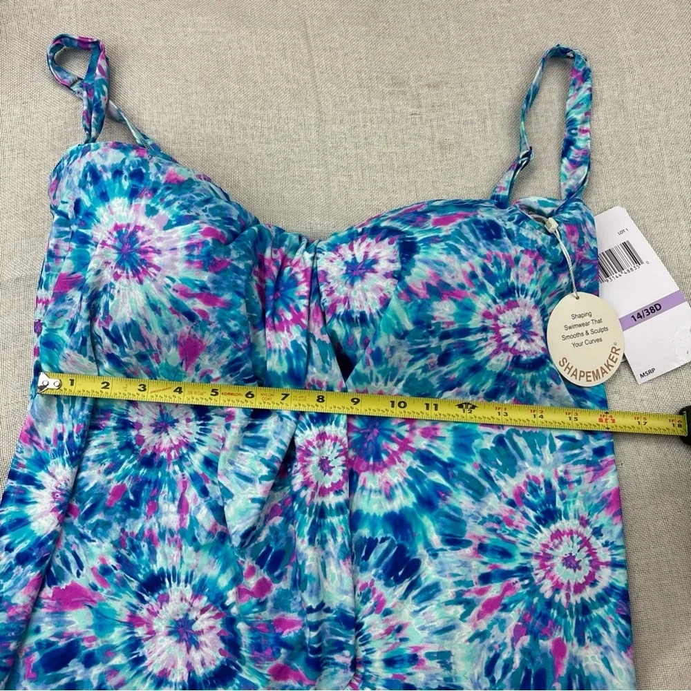 Coco Reef Women's Contours Clarity Draped Tankini Top Size 14/38D